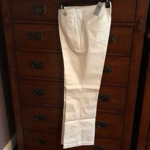 Ann Taylor white bootcut pants size 8P petite new with tags